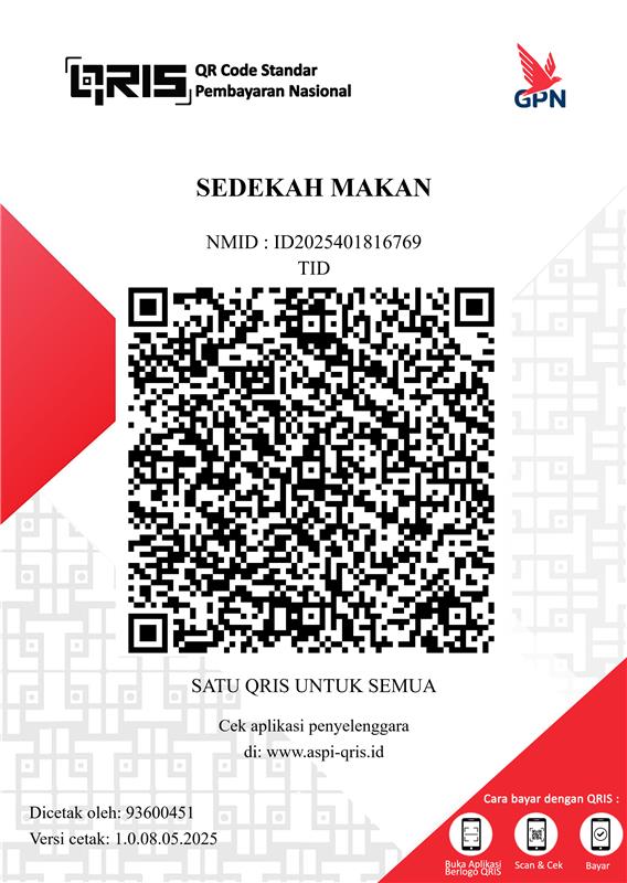 QRIS Sedekah Makan Masjid Sophia